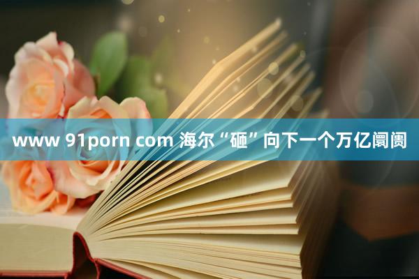 www 91porn com 海尔“砸”向下一个万亿阛阓