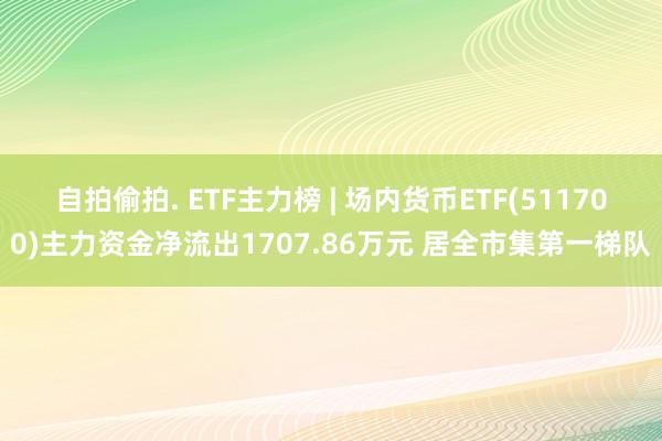 自拍偷拍. ETF主力榜 | 场内货币ETF(511700)主力资金净流出1707.86万元 居全市集第一梯队