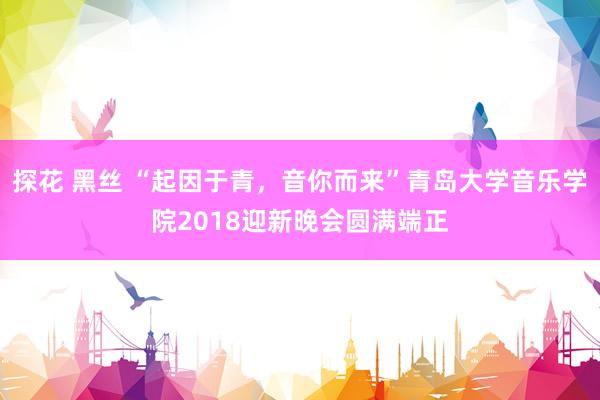 探花 黑丝 “起因于青，音你而来”青岛大学音乐学院2018迎新晚会圆满端正