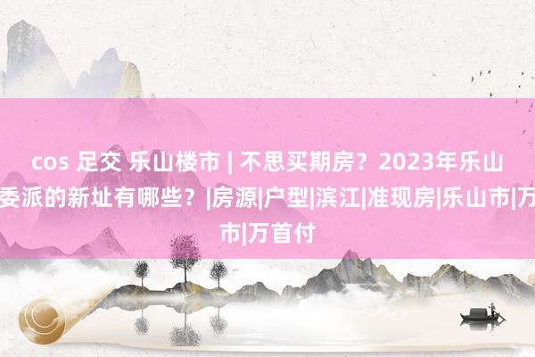 cos 足交 乐山楼市 | 不思买期房？2023年乐山行将委派的新址有哪些？|房源|户型|滨江|准现房|乐山市|万首付